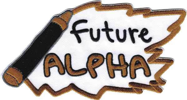 Alpha Phi Alpha Future Alpha Iron-On Patch [White - 5"]