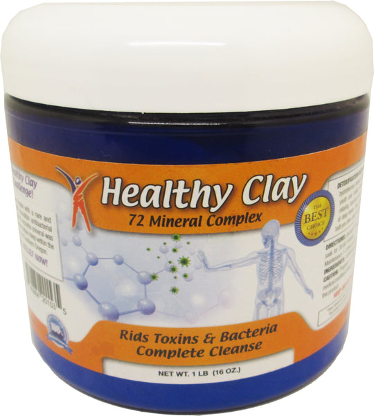 MineCeuticals Healthy Oregon Blue Clay Complete Detox Cleanse Bath Powder [Blue - 1 lb.]