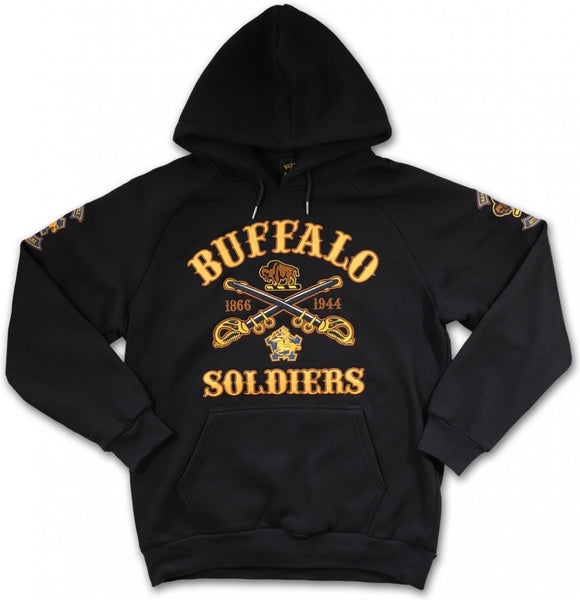 Big Boy Buffalo Soldiers S6 Mens Pullover Hoodie [Black]