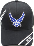 Air Force Wings Shadow Mens Cap [Black - Adjustable Size - Baseball Cap]