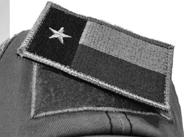 Texas Flag Hook And Loop Patch [Grey]