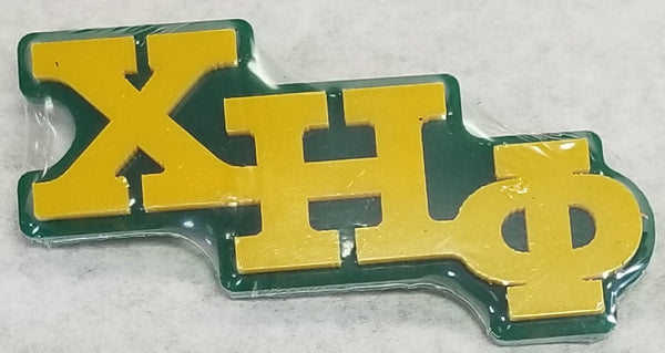 Chi Eta Phi Small Pin [Green/Yellow - 1.25" x 1"]