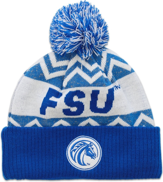 Big Boy Fayetteville State Broncos S250 Beanie With Ball [Royal Blue]