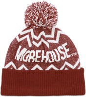 Big Boy Morehouse Maroon Tigers S10 Mens Cuff Beanie Cap with Ball [Maroon - One Size]