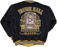 Big Boy Prince Hall Mason Divine S3 Varsity Mens Wool Jacket [Navy Blue/Gold]