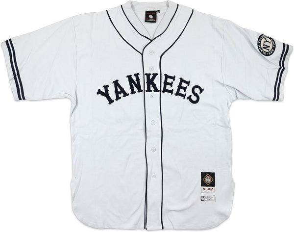 Big Boy New York Black Yankees Replica Mens Baseball Jersey [Grey]