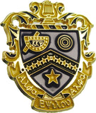 Kappa Kappa Psi Shield Lapel Pin [Gold - 1"]