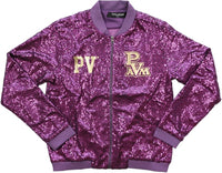 Big Boy Prairie View A&M Panthers Ladies Sequins Jacket [Purple]