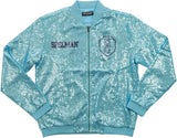 Big Boy Spelman College Ladies Sequins Jacket [Sky Blue]