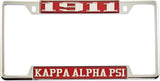 Kappa Alpha Psi 1911 License Plate Frame [Red/Silver - Car or Truck - Decal Visible Frame]
