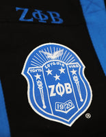 Big Boy Zeta Phi Beta Divine 9 S6 Canvas Tote Bag [Royal Blue - 20" x 15" x 6"]