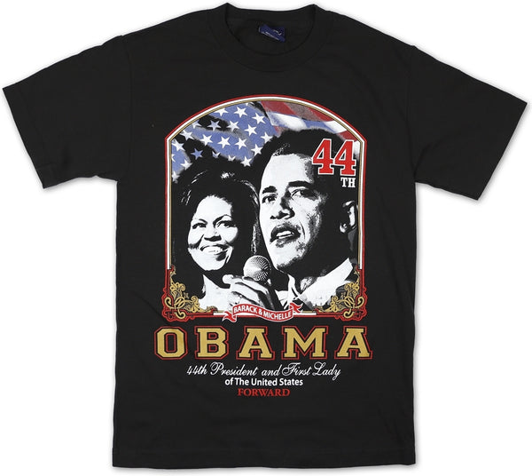 Big Boy President Barack Obama Graphic S3 Mens Tee [Black]
