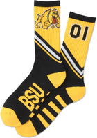 Big Boy Bowie State Bulldogs S3 Athletic Mens Socks [Black]