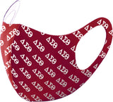 Big Boy Delta Sigma Theta Divine 9 S2 Summer Poly Fashion Face Mask [Red]