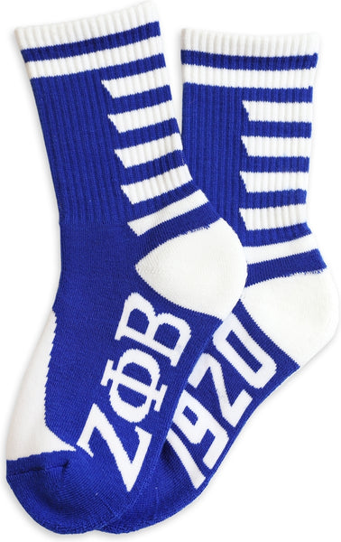 Big Boy Zeta Phi Beta Divine 9 S3 Athletic Ladies Socks [Royal Blue]