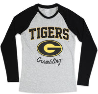 Big Boy Grambling State Tigers S2 Ladies Long Sleeve Tee [Grey]