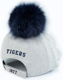 Big Boy Jackson State Tigers S148 Ladies Pom Pom Cap [Grey - Adjustable Size]