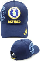 Air Force Retired Shadow Mens Cap [Navy Blue - Adjustable Size - Baseball Cap]