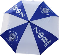 Buffalo Dallas Zeta Phi Beta Mini Automatic Umbrella [Blue]