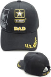 U.S. Army Star Dad Shadow Mens Cap [Black - Adjustable Size - Baseball Cap]