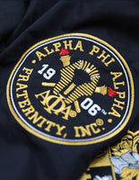 Big Boy Alpha Phi Alpha Divine 9 S7 Hooded Mens Windbreaker Jacket [Black]