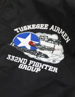 Big Boy Tuskegee Airmen S6 Mens Hooded Windbreaker Jacket [Black]