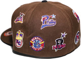 Big Boy Negro League Baseball Commemorative S145 Mens Fitted Cap [Brown - 2X-Large]