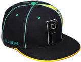 Big Boy Pittsburgh Crawfords S41 Mens Fitted Cap [Black/Gold - X-Large]