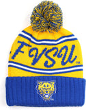 Big Boy Fort Valley State Wildcats S252 Beanie With Ball [Gold]
