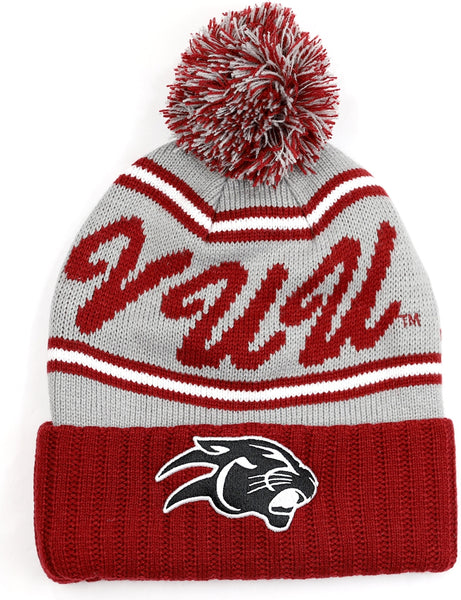 Big Boy Virginia Union Panthers S252 Beanie With Ball [Grey]
