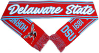 Big Boy Delaware State Hornets S6 Knit Scarf [Red - 80" x 7"]