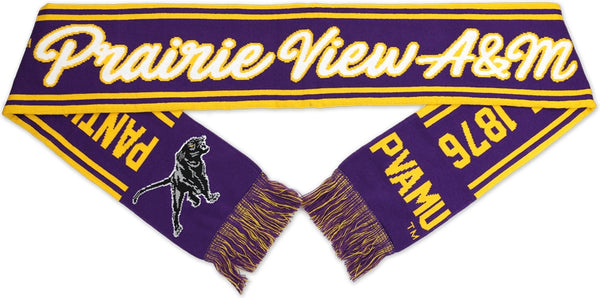 Big Boy Prairie View A&M Panthers S6 Knit Scarf [Purple - 80" x 7"]