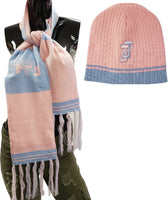 Buffalo Dallas Jack And Jill Of America Beanie And Scarf Set [Pink]