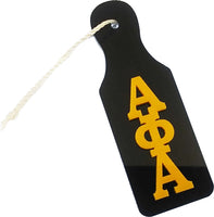Alpha Phi Alpha Small Mini Paddle With Letters [Black - 4" x 1.75"]