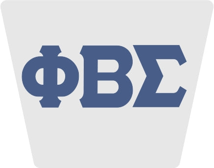 Phi Beta Sigma Greek Letter Trailer Hitch Cover [Silver/Blue - 2" Receiver]