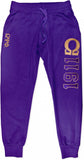 Big Boy Omega Psi Phi Divine 9 S2 Mens Jogger Sweatpants [Purple]