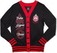 Big Boy Delta Sigma Theta Divine 9 S11 Ladies Light Weight Cardigan [Black]