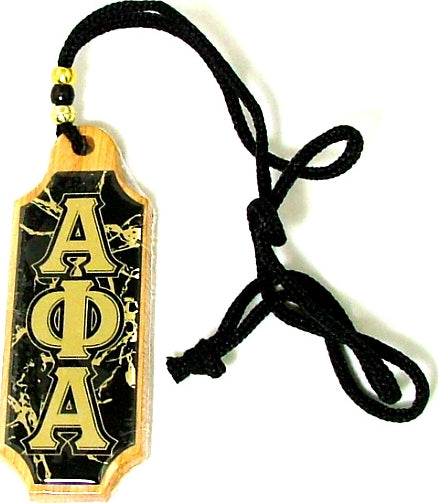 Alpha Phi Alpha Domed Wood Medallion [Brown - 5"]