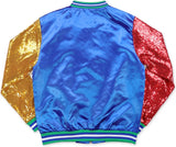 Big Boy Eastern Star Divine S3 Satin Ladies Sequins Jacket [Royal Blue]