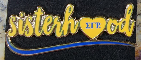 Sigma Gamma Rho Sisterhood Lapel Pin [Gold]