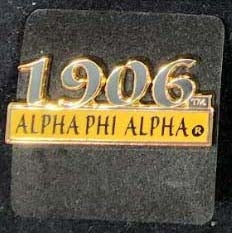 Alpha Phi Alpha 1906 Bar Design Lapel Pin [Gold - One Size]