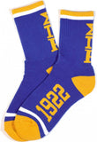 Big Boy Sigma Gamma Rho Divine 9 S4 Womens Athletic Socks [Royal Blue - One Size]