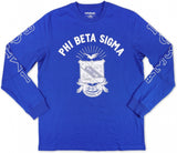 Big Boy Phi Beta Sigma Divine 9 S2 Long Sleeve Mens Tee [Royal Blue]