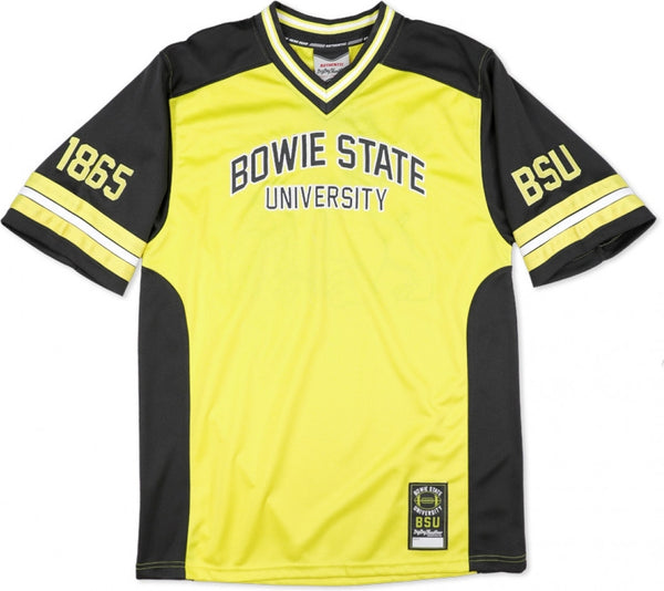 Big Boy Bowie State Bulldogs S13 Mens Football Jersey [Gold]