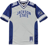 Big Boy Jackson State Tigers S13 Mens Football Jersey [Grey]