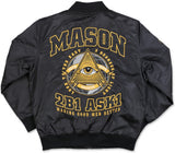 Big Boy Mason Divine 9 S2 Mens Bomber Jacket [Black]
