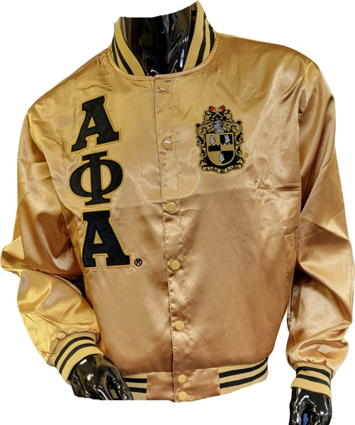 Buffalo Dallas Alpha Phi Alpha Satin Jacket [Gold]