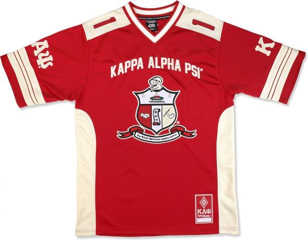 Big Boy Kappa Alpha Psi Divine 9 S15 Mens Football Jersey [Crimson Red]