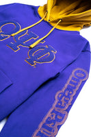 Legacy Tradition Omega Psi Phi Chenille Embroidered Mens Hoodie [Purple]