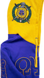 Legacy Tradition Omega Psi Phi Chenille Embroidered Mens Hoodie [Purple]